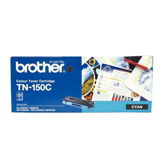 TN-150CCOLOUR LASER TONER - STANDARD CYAN TONER CARTRIDGE TO SUIT HL-4040CN/4050CDN, DCP-9040CN/9042CDN, MFC-9440CN/9450CDN/9840CDW - 1500pp. TN-150CCOLOUR LASER TONER - STANDARD CYAN TONER CARTRIDGE TO SUIT HL-4040CN/4050CDN, DCP-9040CN/9042CDN, MFC-9440CN/9450CDN/9840CDW - 1500pp.